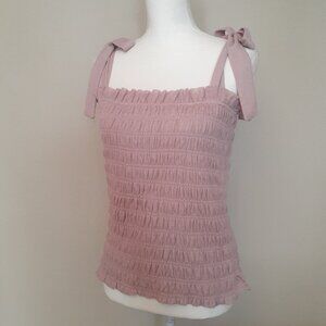 Anthropologie Smocked Cami Top
